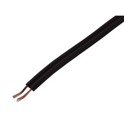 Acoustic wire BSP 2x0.10 black aluminum copper (packaging 100m) 7-0339A