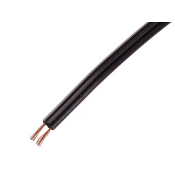 Acoustic wire BSP 2x0.16 black aluminum copper (packaging 100m) 7-0340A