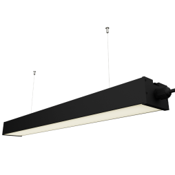 LED pendant linear lamp "N23-2000" 220V IP65 4500k black LEDUA