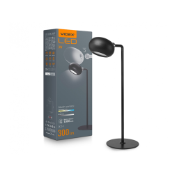 Desktop rechargeable lamp 3W 5V 3000-5500K black (VLE-TF18B) VIDEX