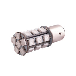 LED car lamp T25-5050-24SMD 1157 yellow 12V LEDUA