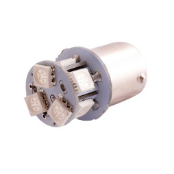 LED car lamp T25-5050-8SMD 1156 red 12V LEDUA