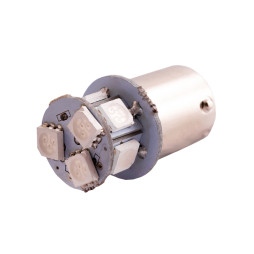 LED car lamp T25-5050-8SMD 1156 yellow 12V LEDUA