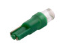 LED car lamp T5-1pc-concave LED green 12V LEDUA