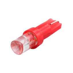 LED car lamp T5-1pc-concave LED red 12V LEDUA
