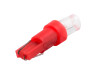 LED car lamp T5-1pc-concave LED red 12V LEDUA