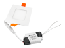 LED recessed lamp 5w square 6400k