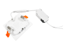 LED recessed lamp 5w square 6400k