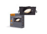 VIDEX lamp for lamp GU10 recessed Square Black VL-SPF08S-B