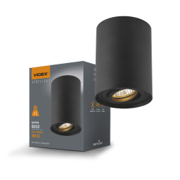 VIDEX GU10 surface-mounted lamp lamp Black VL-SPF13A-B