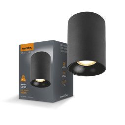 VIDEX GU10 surface-mounted lamp lamp Black VL-SPF14A-B