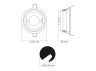 VIDEX GX53 recessed lamp lamp Black (VL-SPF28R-B)