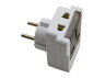 Lemanso adapter with indicator white + black/ LMA7301