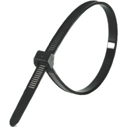 Cable ties Lemanso 100x2.5mm black (100pcs.)