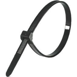 Cable ties Lemanso 200x2.5mm black (100pcs.)