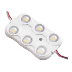 LED modules 2835-3*2smd 12V IP65 1.90w lens white (10pcs plate) LEDUA