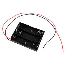 Housing for three AA batteries, 46x58mm, with wires (1-0965)