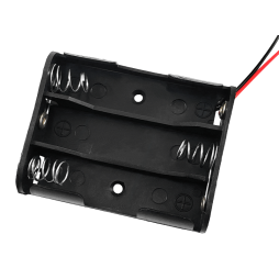 Housing for three AA batteries, 46x58mm, with wires (1-0965)