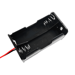 Housing for four AA batteries, 20x20x51mm, with wire 15cm (1-0970)