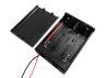 Battery case x3 "AA" with cover and ON-OFF switch, 64x48x19mm, wire (1-0977)