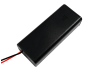 Battery case x2 "AAA" with cover and ON-OFF switch, 62x25x16mm, wire (1-0980)