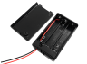 Battery case x3 "AAA" with cover and ON-OFF switch, 62x36x16mm, wire (1-0981)