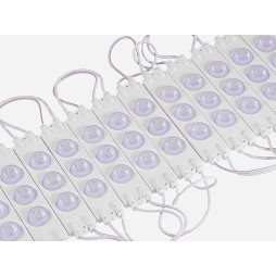 LED modules 3030-3smd 1.6W 220V IP65 white #106 MTK (20pcs per plate)