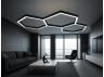 LED pendant lamp "Soty 3-23" 220V 170W 40000lm 6500k black, driver from outside LEDUA