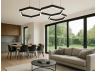 LED pendant lamp "Soty 3-23" 220V 170W 40000lm 6500k black, driver from outside LEDUA