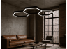 LED pendant lamp "Soty 3-23" 220V 170W 40000lm 6500k black, driver from outside LEDUA