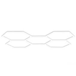 LED lamp Hexagonal 5hexs 2347x1641mm, 220-250V 168W 100-120Lm/W 6500K (LH-PL20-5h6000k) 2 years warranty LEDUA