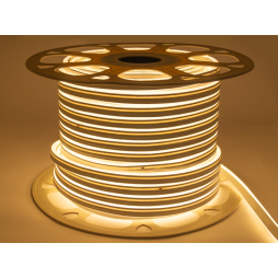 LED neon 2835-120led-7*15mm-220V, 9.6W/m 22lm/led IP65 warm white, shines from 2 sides, 2 years warranty (100m) LEDUA