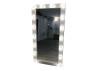 White makeup mirror, neutral 5watt bulbs, 16 220V LEDUA cartridges