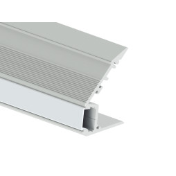 Aluminum profile for LED strip for stairs AL-19 2 meters anodized LEDUA