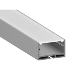 Aluminum profile for LED strip AL-23 2 meters anodized surface hanging LEDUA