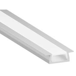 Aluminum profile for LED strip AL-01-1 2 meters anodized recessed LEDUA