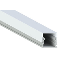 Aluminum profile for LED strip AL-02-3 2 meters anodized surface mounted LEDUA