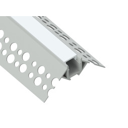 Aluminum profile for LED strip for plasterboard AL-21-2 2 meters anodized under plaster external corner LEDUA