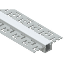 Aluminum profile for LED strip for plasterboard AL-21-4 2 meters anodized under plaster LEDUA