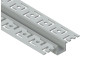 Aluminum profile for LED strip for plasterboard AL-21-4 2 meters anodized under plaster LEDUA