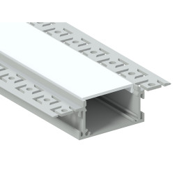 Aluminum profile for LED strip for plasterboard AL-21-5 2 meters anodized under plaster LEDUA