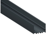 Aluminum profile for LED strip AL-137 2 meters RAL 7016 anthracite gray surface mounted suspended LEDUA