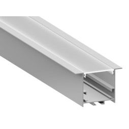 Aluminum profile for LED strip AL-97 3 meters anodized recessed ceiling LEDUA