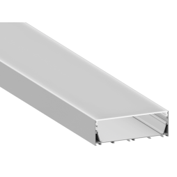 Aluminum profile for LED strip AL-100 3 meters anodized suspended/surface-mounted LEDUA