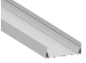 Aluminum profile for LED strip AL-100 3 meters anodized suspended/surface-mounted LEDUA