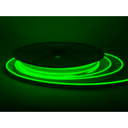LED neon 6*12mm 120led 2835 24V 9W/m IP65, green (coil 25m) #64-G AVT