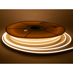 LED neon 6*12mm 120led 2835 24V 9W/m IP65, warm white (coil 25m) #64-WW AVT