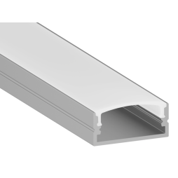 Aluminum profile for LED strip AL-55 2 meters anodized overhead LEDUA