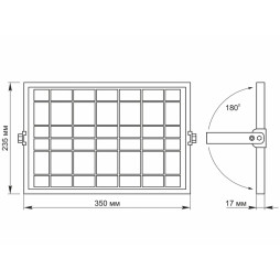 Floodlight LED autonomous, solar panel 1000LM 5000K 3.2V VL-FSO2-505 Videx