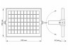 LED floodlight autonomous, solar panel 2800LM 5000K 3.2V (VL-FSO-1005) Videx
